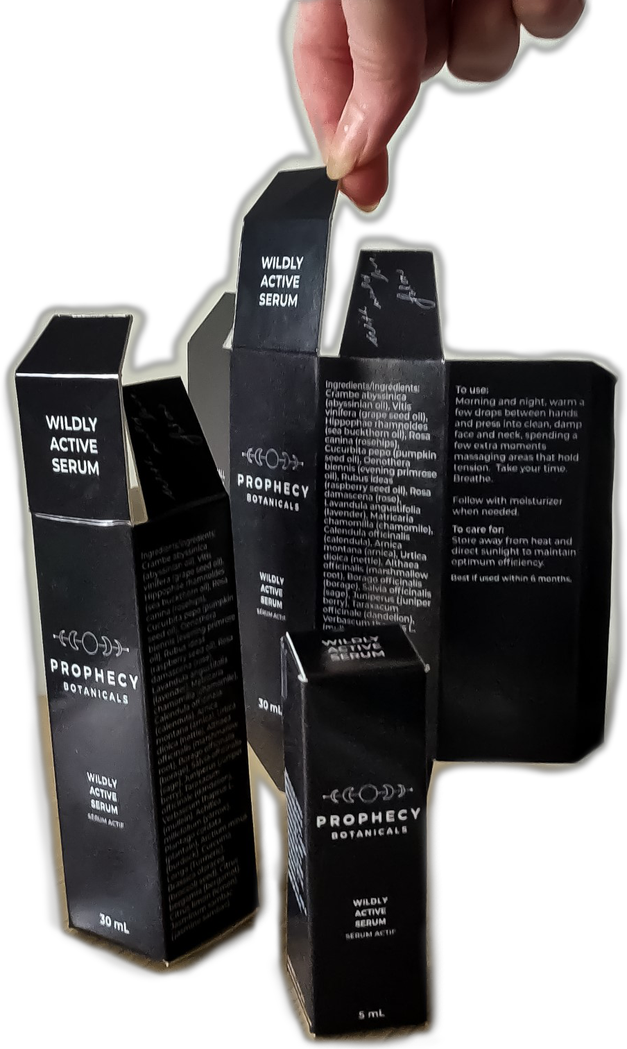 Minimal cosmetic carton packaging